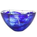 Kosta Boda 9 in. Contrast Bowl - Blue 7050612